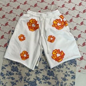 Denim Tears Flame Print Loose Shorts